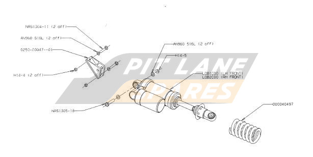 FRONT DAMPER ASSY Diagram